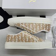 Dior Walk'N'Dior Low Top Light $ Gold Natural Canvas - 5