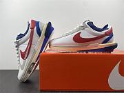 Nike Cortez 4.0 Sacai White University Red Blue DQ0581-100 - 4