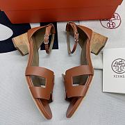 Hermes Encens 50 Sandal Brown - 6