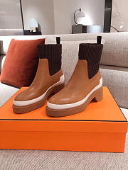 Hermes Lady Boots Brown 01 - 3