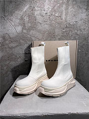 Rick Owens DRKSHDW platform flat boots - White - 1