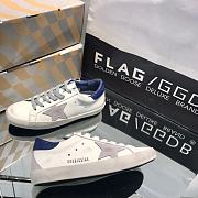 Golden Goose Super-Star White Royal Blue Grey Suede Patch GMF00102F00218110509 - 4