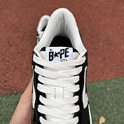 A Bathing Ape Bape Sta Patent Leather Black White 001FWI701002I - 6