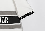 CHRISTIAN DIOR 2022 New Summer Cotton White Polo Shirts - 3