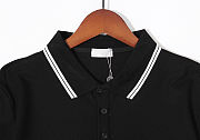 CHRISTIAN DIOR 2022 New Summer Cotton Black Polo Shirts - 4