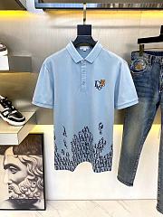 CHRISTIAN DIOR Cotton Blue Bear Polo Shirts - 1