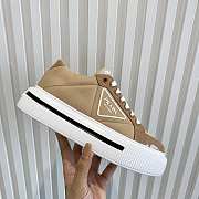 Prada Milano Low Low White Brown - 2