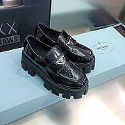 Prada Monolith Brushed Leather Loafers Black 1D663M_055_F0002_F_055 - 2