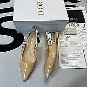 J'ADIOR SLINGBACK BALLERINA FLAT Nude Patent Calfskin KCB384VNR_S12U - 2