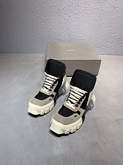 Rick Owens Suede boots lace up platform trainers sneakers - 1