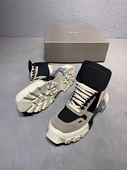 Rick Owens Suede boots lace up platform trainers sneakers - 5