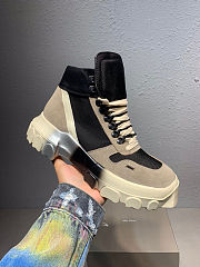 Rick Owens Suede boots lace up platform trainers sneakers - 3