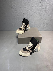 Rick Owens Suede boots lace up platform trainers sneakers - 2