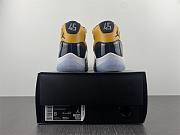 Air Jordan 11 Dark Blue Yellow Head Layer Leather - 6