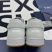 Dior B27 Low-Top Sneaker Gray Smooth Calfskin Oblique Galaxy Leather - 6