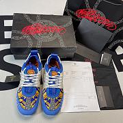 Versace Baroque Chain Reaction Bluette Gold DSU7071ED31TG - 3