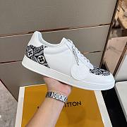 Louis Vuitton Rivoli Sneaker White Logo Black - 3