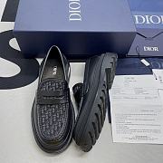 DIOR EXPLORER LOAFER Black Smooth Calfskin and Dior Oblique Jacquard 3LO103ZCD_H969 - 1