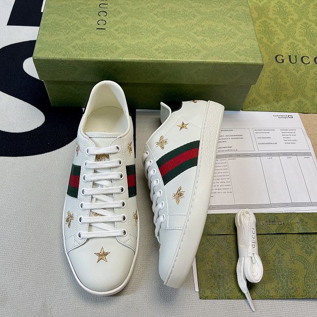 Gucci Ace Bees and Stars 386750 A38F0 9073 - tipify.ru