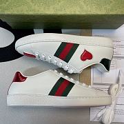 Gucci Ace Embroidered Hearts (W) 435638 A38M0 9074 - 4