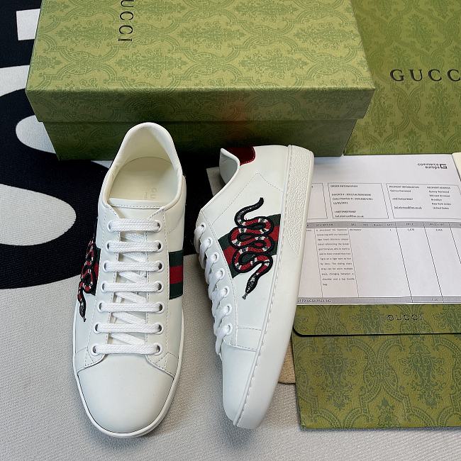 Gucci Ace Embroidered Snake 456230 A38G0 9064 - 1