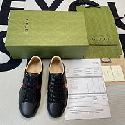 Gucci Ace Embroidered Low-Top Sneaker Bee Black - 5