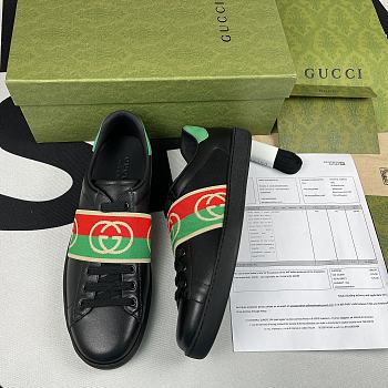 Gucci Ace Elastic Web Interlocking GG Black