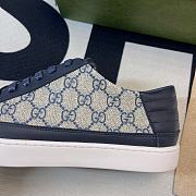 Gucci Blue Gg Supreme Navy Sneakers - 6