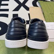 Gucci Blue Gg Supreme Navy Sneakers - 5