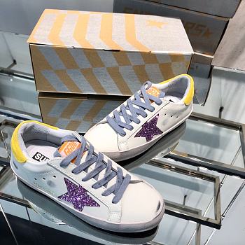 Golden Goose Sneakers Super-Star Purple Yellow 