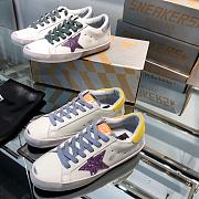 Golden Goose Sneakers Super-Star Purple Yellow  - 5