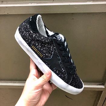 Golden Goose Sneakers Super-Star Black Glitter