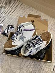 Golden Goose Sneakers Super-Star Glitter High White Grey  - 6