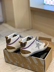 Golden Goose Sneakers Super-Star Glitter High White Grey  - 5