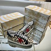 Golden Goose Sneakers Super-Star Black Grey Leopard  - 4