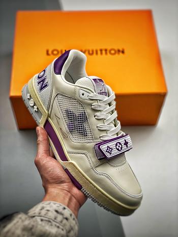 Louis Vuitton Monogram Unisex Street Style Plain Oversized Logo Sneakers Purple