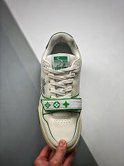 Louis Vuitton Monogram Unisex Street Style Plain Oversized Logo Sneakers Green  - 2