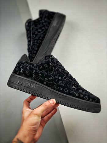 Louis Vuitton Nike Air Force 1 Low By Virgil Abloh Black 1A9V BLACK LOW