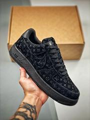 Louis Vuitton Nike Air Force 1 Low By Virgil Abloh Black 1A9V BLACK LOW - 3