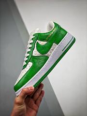 Louis Vuitton Nike Air Force 1 Low By Virgil Abloh White Green - 3