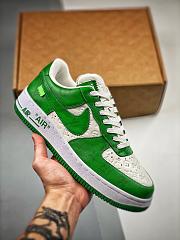 Louis Vuitton Nike Air Force 1 Low By Virgil Abloh White Green - 4