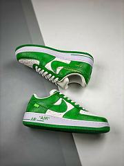 Louis Vuitton Nike Air Force 1 Low By Virgil Abloh White Green - 6