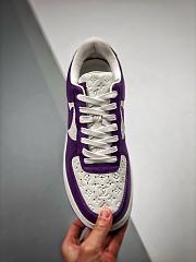 Louis Vuitton Nike Air Force 1 Low By Virgil Abloh White Purple - 5