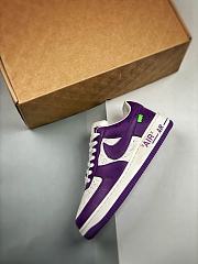 Louis Vuitton Nike Air Force 1 Low By Virgil Abloh White Purple - 6