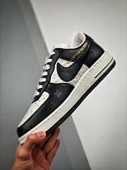 Louis Vuitton Nike Air Force 1 Low By Virgil Abloh White Black - 5