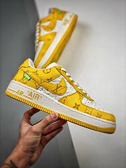 Louis Vuitton Nike Air Force 1 Low By Virgil Abloh White Yellow - 1