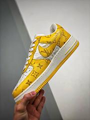 Louis Vuitton Nike Air Force 1 Low By Virgil Abloh White Yellow - 4