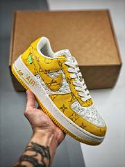 Louis Vuitton Nike Air Force 1 Low By Virgil Abloh White Yellow - 6