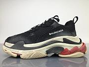 Balenciaga Triple S Black White Red 483513-W06E1-1000 - 2