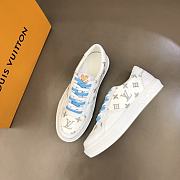 LV Ollie Sneaker White Logo Gray - 6